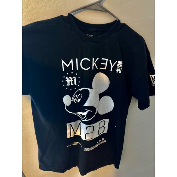 Disney Collection by Neff Mickey Mouse M28 Black Graphic T‑Shirt Men’s Large Tee - Picture 1 of 5